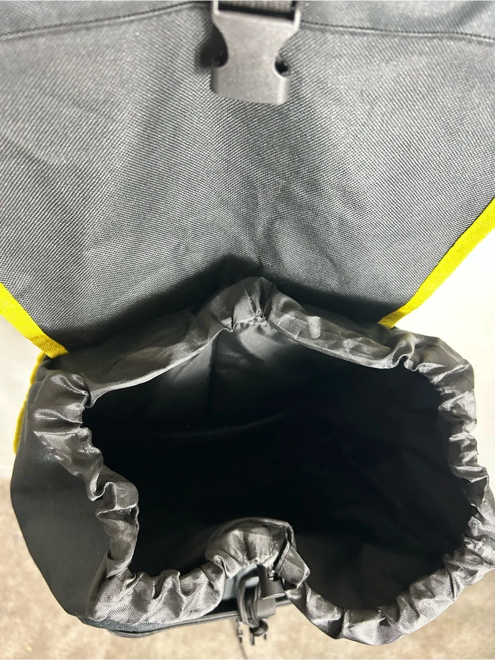Disney Black Backpack with Yellow Trim - Mickey Mouse Patch